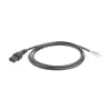 ACT Cable de alimentación C13 IEC Lock - extremo abierto negro 2 m, PC1025, pack de 5