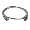 ACT Cable de alimentación conector USA - C13 IEC Lock negro 2 m, PC1063, pack de 5
