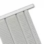 Paneles de planificación Nobo T-Card talla 2, tarjeta en T, gris, metal, 54 mm, 69 mm, 11 mm