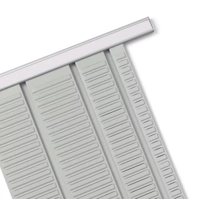 Nobo 1900403 panel de planificación con tarjetas T, tamaño 2, 54 ranuras, 64 x 960 mm, metal