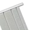 Nobo 1900404 panel de planificación con tarjetas T, tamaño 3, 54 ranuras, 96 x 960 mm, metal