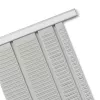 Nobo 1900405 panel de planificación con tarjetas T, tamaño 4, 54 ranuras, 128 x 960 mm, metal