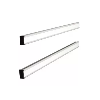 Barras de enlace Nobo T-Card metal talla 24, aluminio, blanco, 772 mm, 13 mm, 450 g, 36 mm