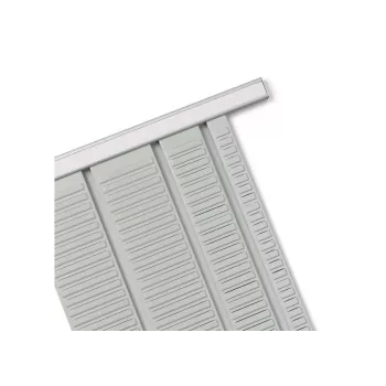 Barras de enlace Nobo T-Card metal talla 24, aluminio, blanco, 772 mm, 13 mm, 450 g, 36 mm