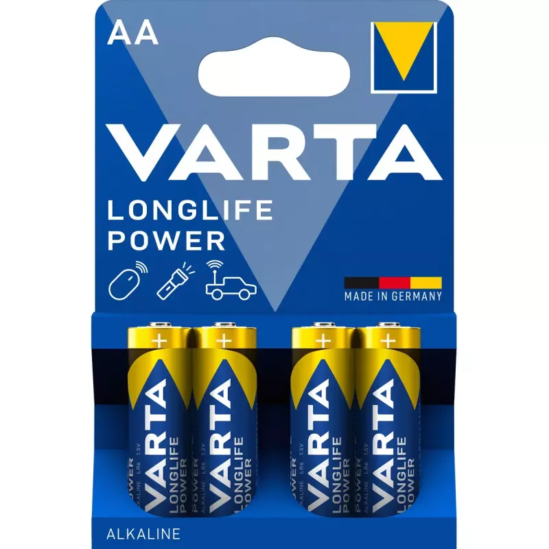 Pila desechable Varta 4906/4B AA alcalina
