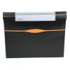 Rexel Optima Archivador de fuelle de 13 bolsillos, A4, negro, polipropileno (PP)