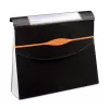 Rexel Optima Archivador de fuelle de 13 bolsillos, A4, negro, polipropileno (PP)