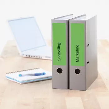 Etiquetas de archivo HERMA A4 192x61 mm verde papel mate opaco 80 uds.