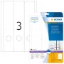 Etiquetas de archivo HERMA A4 61x297 mm blanco papel mate opaco 75 uds.