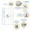 Etiquetas para carpetas de colgar HERMA 5165 A4 34x297 mm papel blanco mate opaco 125 uds.