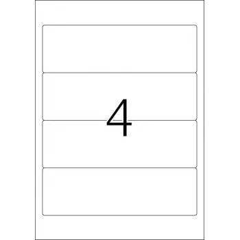 Etiquetas de archivo HERMA A4 192x59 mm blanco papel mate opaco 100 uds.