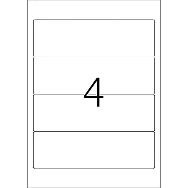 Etiquetas de archivo HERMA A4 192x59 mm blanco papel mate opaco 100 uds.