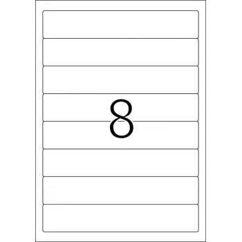 Etiquetas para lomo de archivador HERMA A4 192x34 mm papel blanco mate opaco 200 uds.
