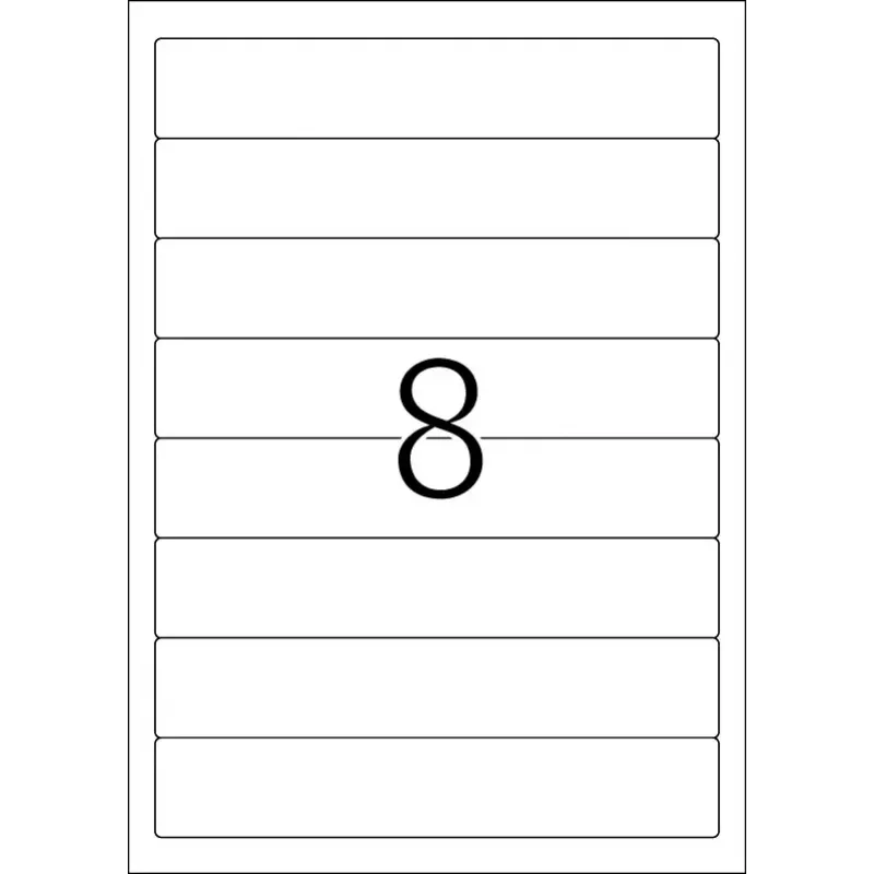 Etiquetas para lomo de archivador HERMA A4 192x34 mm papel blanco mate opaco 200 uds.