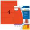 Etiquetas de archivo HERMA A4 192x61 mm rojo papel mate opaco 80 uds.