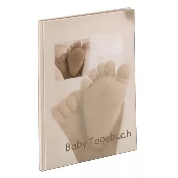 Diario del bebé Hama «Baby Feel» álbum de fotos beige 44 hojas
