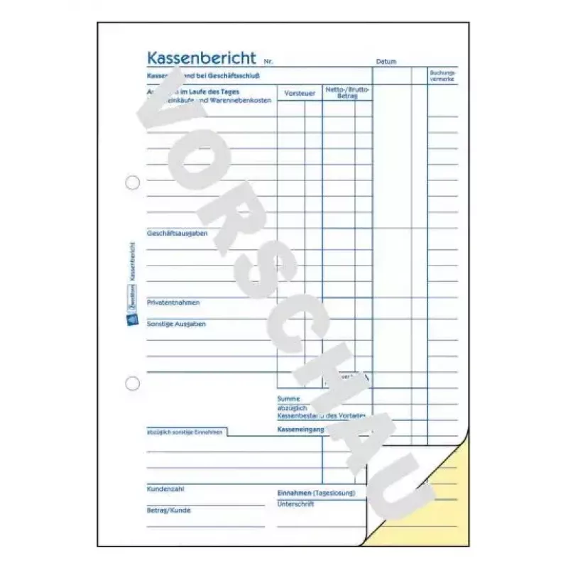 Libro de administración Avery 317 azul blanco