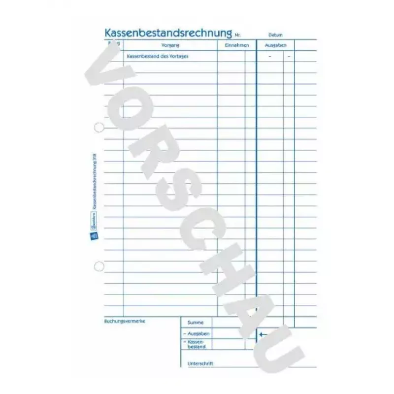 Libro de administración Avery 318 azul-blanco