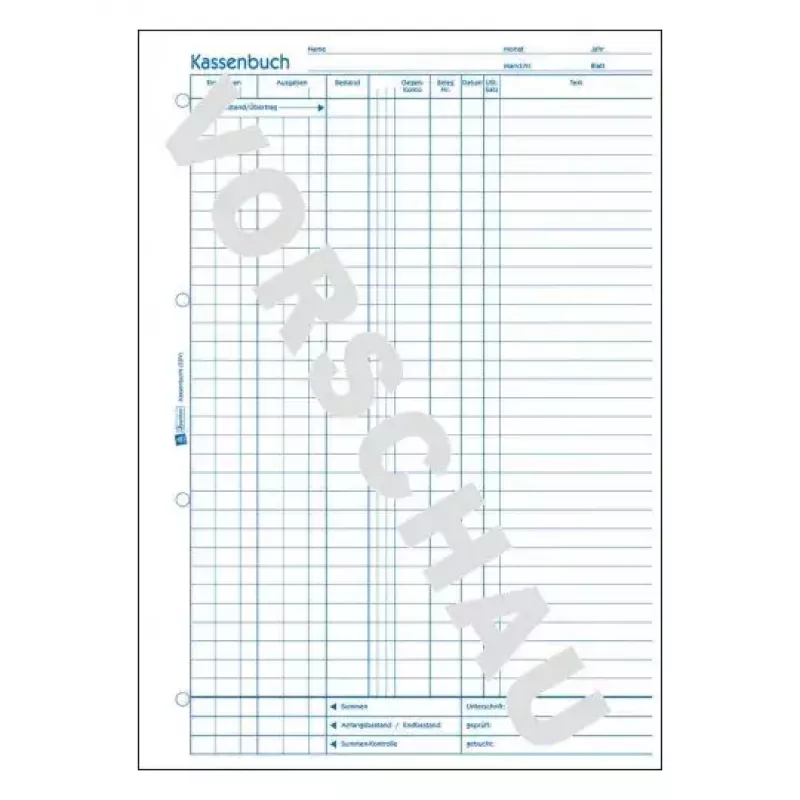 Libro de administración Avery 426 azul blanco