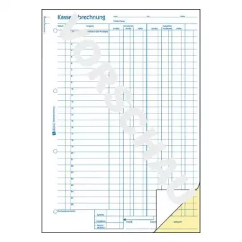 Libro de administración Avery 427 azul blanco