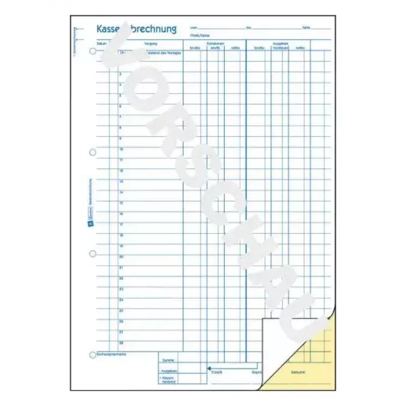 Libro de administración Avery 427 azul blanco