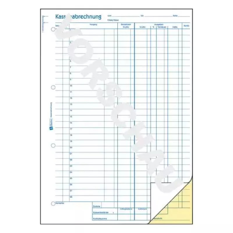 Libro de administración Avery 428 azul blanco amarillo