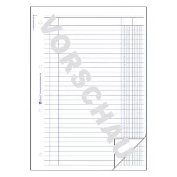 Libro de administración Avery 450 azul blanco