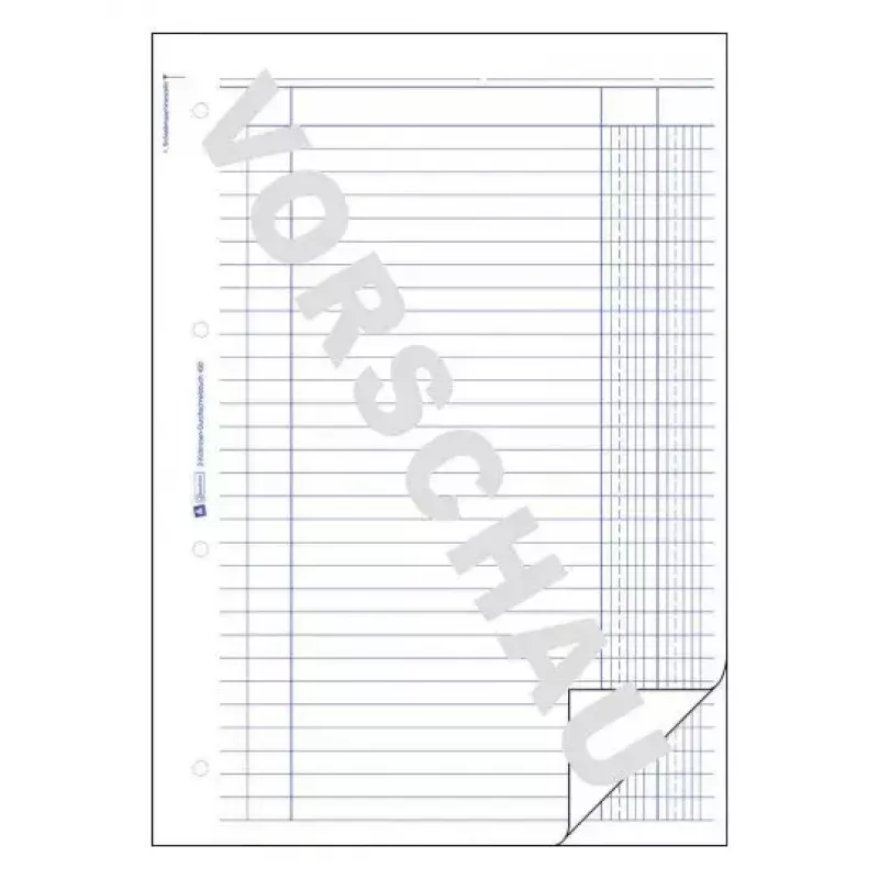 Libro de administración Avery 450 azul blanco
