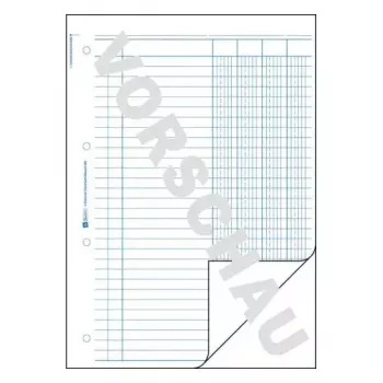 Libro de administración Avery 452 azul blanco