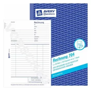 Libro de administración Avery 704