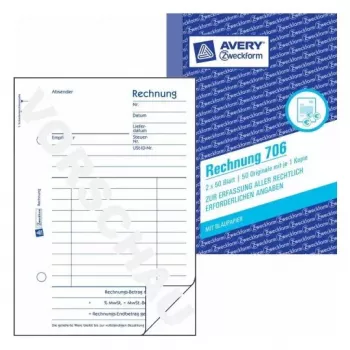 Libro de administración Avery 706 blanco