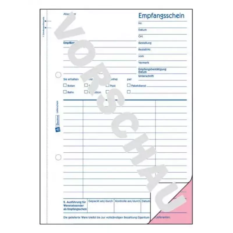 Libro de administración Avery 726 azul blanco