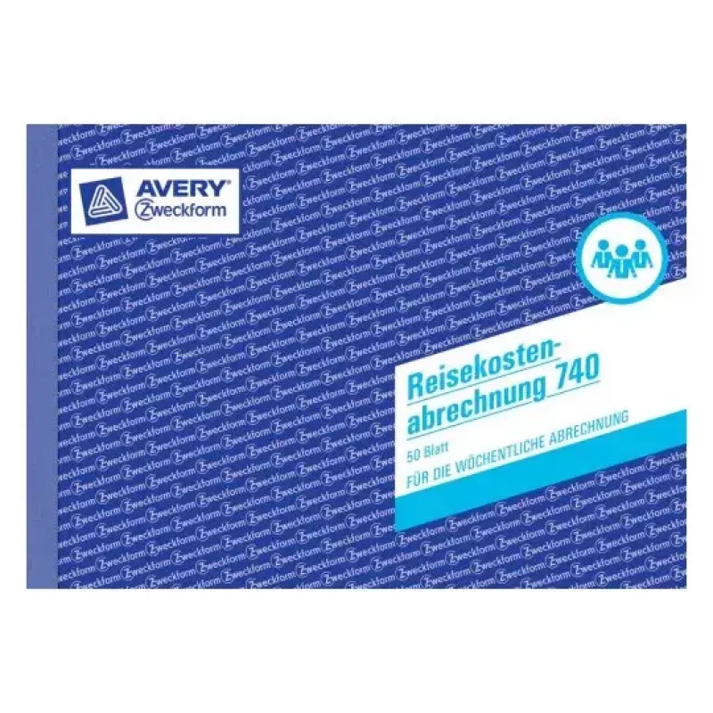 Libro de administración Avery 740 azul blanco
