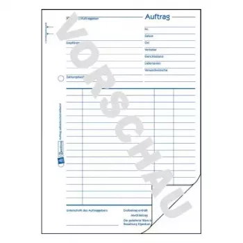 Libro de administración Avery 756 azul blanco