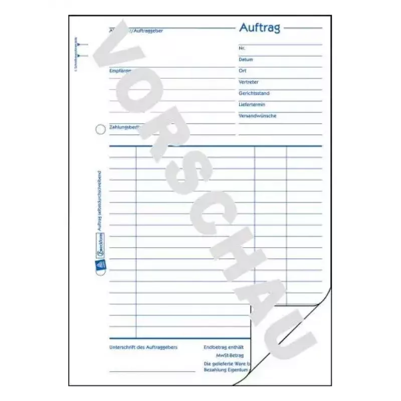 Libro de administración Avery 756 azul blanco