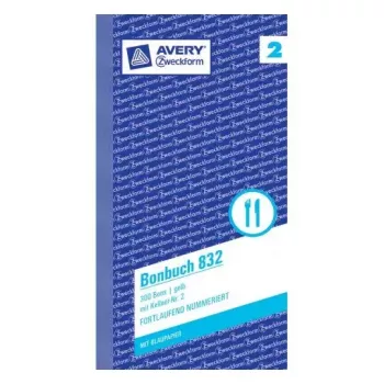 Ticket Avery 832 300 uds.