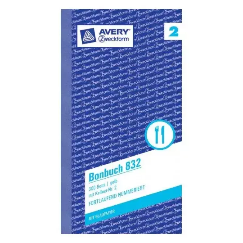 Ticket Avery 832 300 uds.