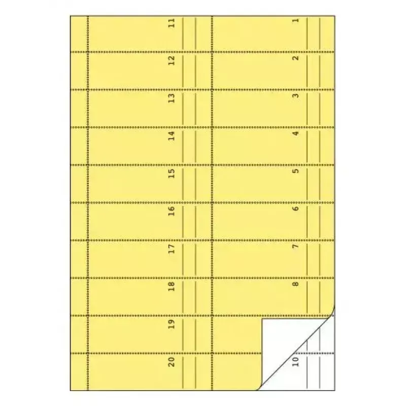 Libro de administración Avery 842 azul amarillo