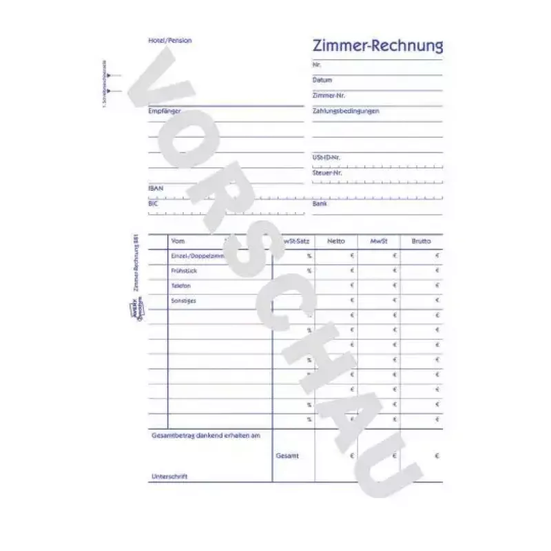 Libro de administración Avery 881 azul blanco