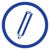 Cuaderno A5 Avery 904 50 hojas azul blanco