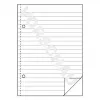 Cuaderno A5 Avery 904 50 hojas azul blanco