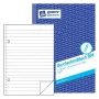 Cuaderno A5 Avery 904 50 hojas azul blanco
