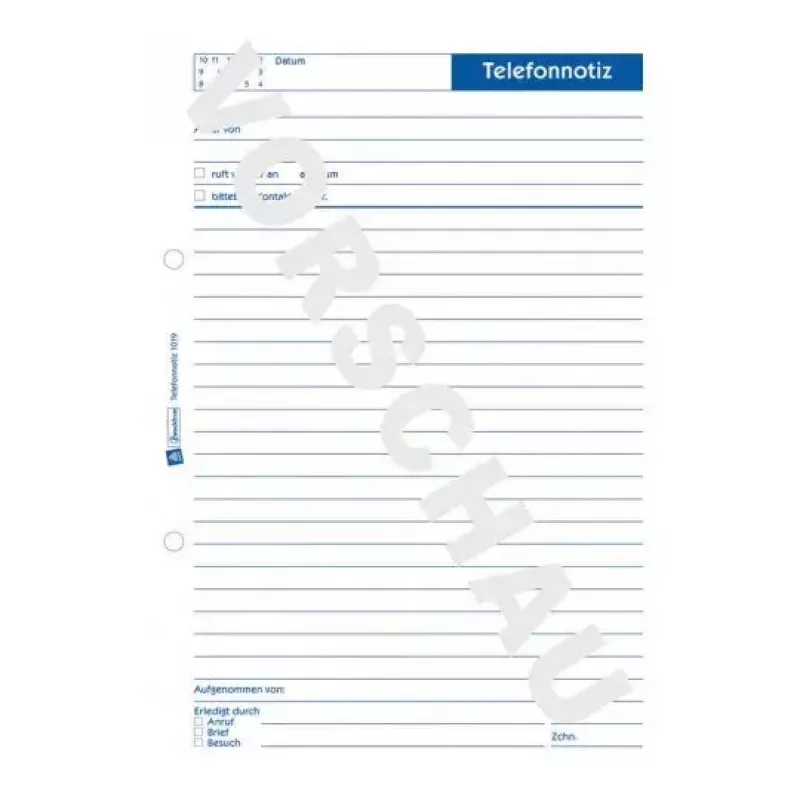 Avery Zweckform 1019 Talonario de notas telefónicas, A5, 50 hojas