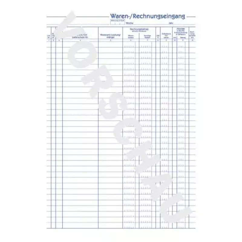 Libro de administración Avery 930 azul blanco