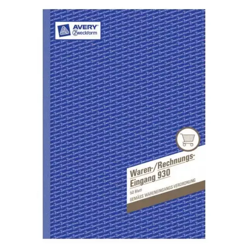 Libro de administración Avery 930 azul blanco