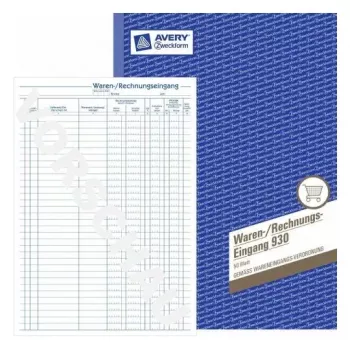 Libro de administración Avery 930 azul blanco