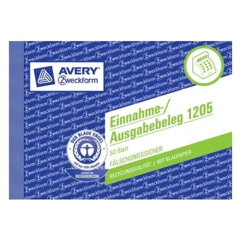Libro de administración Avery 1205 azul blanco