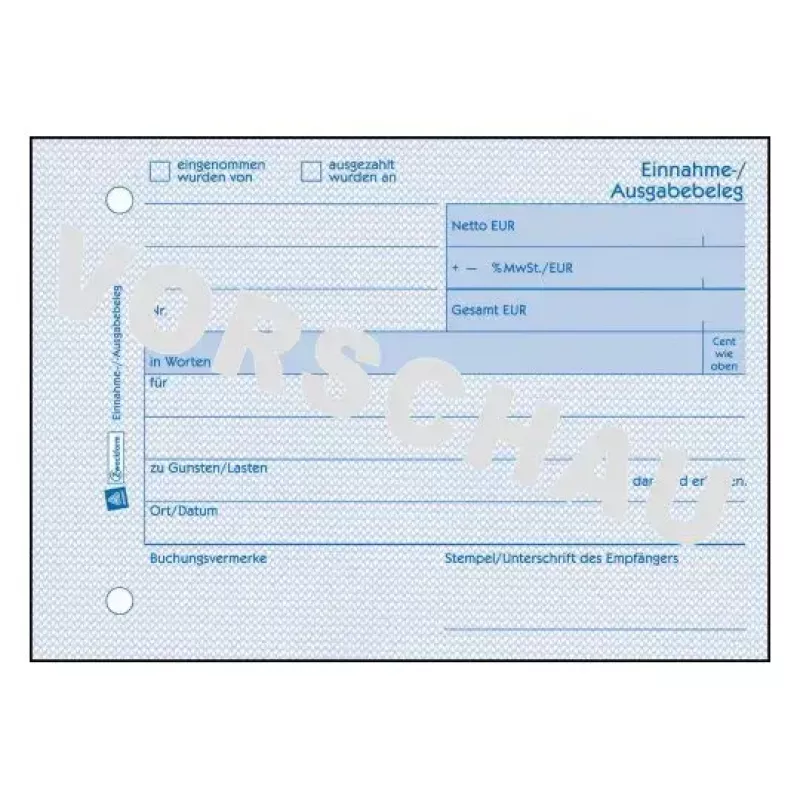 Libro de administración Avery 1205 azul blanco