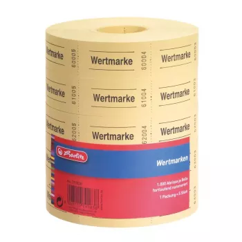 Herlitz 791830 set de tickets 1000 uds. amarillo