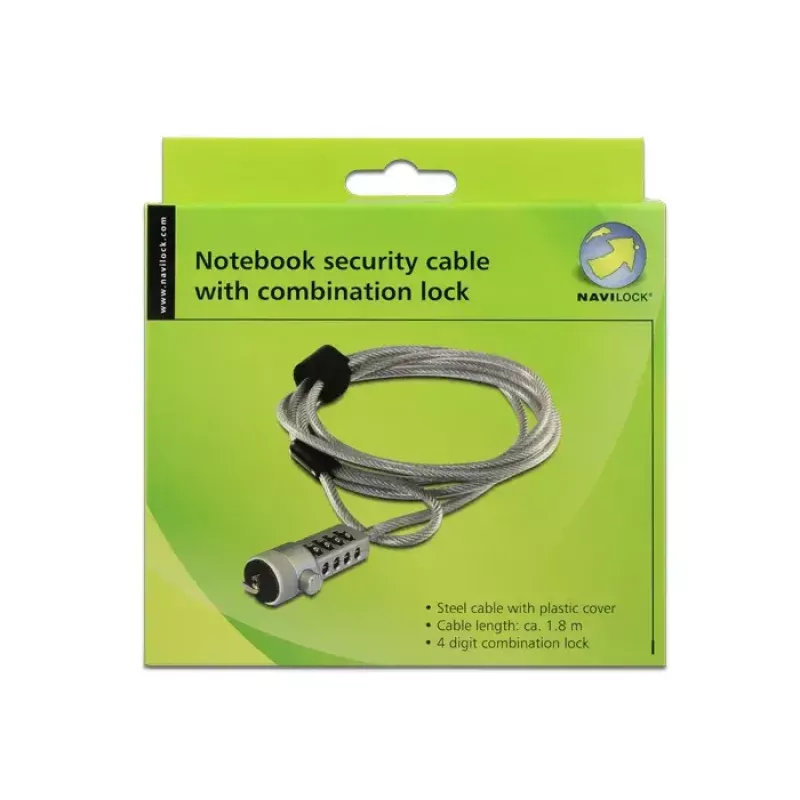Cable de seguridad Navilock 20643 Plata 1,8 m
